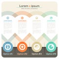 Four Columns Abstract Design Layout