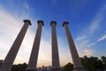 The Four Columns - Barcelona Spain Royalty Free Stock Photo