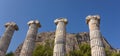 Four columns in temple Athena