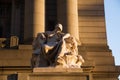 The Four Continents by Daniel Chester, with shade of light, Alexander Hamilton U.S. Custom House, Bowling Green, New York Royalty Free Stock Photo