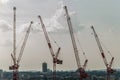 Four cranes