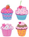 Four cupcakes