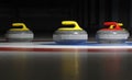 Four curling stones