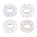 Four decorative guilloche frame Royalty Free Stock Photo