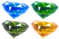 Four diamond Royalty Free Stock Photo