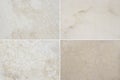 Four different beautiful high quality marble. Royalty Free Stock Photo