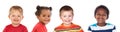 Four different children Royalty Free Stock Photo