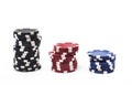 Four different color casino