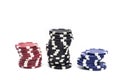 Four different color casino