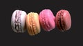 Four different colors of Macaroons Royalty Free Stock Photo