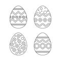 Four easter egg pattern