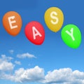 Four Easy Balloons Show Simple Promos and Convenient Buying Options