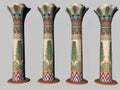 Four Egyptian Pillars Two