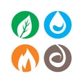 Four Element Logo , Environment Logo Vector