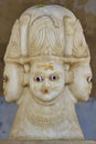 Four face idol in Braham Temple in Pushkar, India