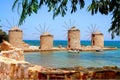 Chios, Greece, the four windmills