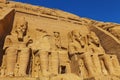 Four figures Abu Simbel Royalty Free Stock Photo