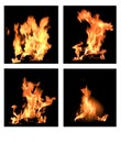 Four flames