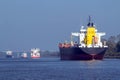 Four Freighters Royalty Free Stock Photo