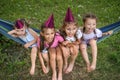 Fun and a birthday party for the child Royalty Free Stock Photo