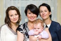 Four generation portrait Royalty Free Stock Photo