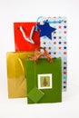 Four gift bags Royalty Free Stock Photo