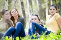 Four Girls in Forest