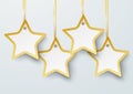 Four Golden Price Stickers Stars PiAd Royalty Free Stock Photo