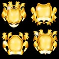 Four golden shields