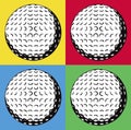 Four golf balls