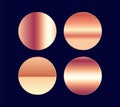 Four Gradient color collection, and gradients pastel color Set in modern creative vector, illustration templates design