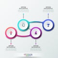 Modern infographic design template