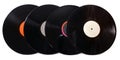 Four gramophone vinyl records