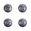 Four heads of screws Royalty Free Stock Photo