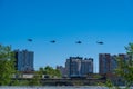 Four helicopters of russian air forces