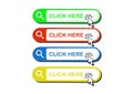 Click Here Button Stock Illustrations Web Button Graphics Royalty Free Stock Photo
