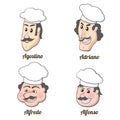 Four Italian cooks Royalty Free Stock Photo