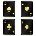 Cool Four Jacks cards. Black with gold cards