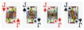 Four Jacks Playing Cards Royalty Free Stock Photo
