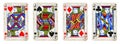 Four Jacks Vintage Playing Cards Royalty Free Stock Photo