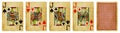 Four Jacks Vintage Playing Cards - isolated Royalty Free Stock Photo