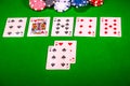 Four of a kind winning hand in a game of poker