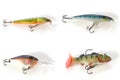 Four kinds of lures Royalty Free Stock Photo