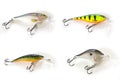 Four kinds of lures Royalty Free Stock Photo