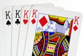 Four kings playing cards Royalty Free Stock Photo