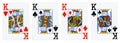 Four Kings Playing Cards Royalty Free Stock Photo