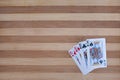 Four kings poker Royalty Free Stock Photo