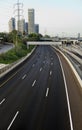 Empty Four Lane Highway Royalty Free Stock Photo