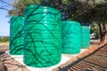 Water Tanks Large Four Green Containers