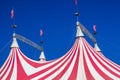 Four Peaks On Circus Big Top Tent Royalty Free Stock Photo